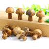 Wholesale natural hand carved crystal mushroom folk crafts reiki gemstnone crystal small size mushroom Home Decoration Gift