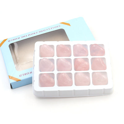 Natural Crystal Heart Gemstone Mineral Quartz Valentine's Day Decoration
