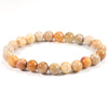 Natural 8mm Ball Bead Bracelet Ladies Natural Crystal Bracelet Bulk