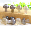 Wholesale natural hand carved crystal mushroom folk crafts reiki gemstnone crystal small size mushroom Home Decoration Gift