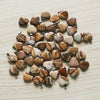 Charms assorted natural Amethyst purple crystal stone bead heart pendants