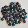 20mm Charms Custom Assorted Natural Healing Crystal Gemstone Bead Heart Stone Pendants Charms For Jewelry Making