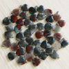 Charms assorted natural Amethyst purple crystal stone bead heart pendants