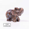 1.5inc 2inch Natural crystal stone carved elephant figurines elephant statue small crafts