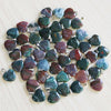 Charms assorted natural Amethyst purple crystal stone bead heart pendants