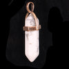 Natural Quartz Crystal Hexagon Pendant Charms Hexagonal Healing Reiki Point Pillar Pendulum Stone Pendants for Jewelry Making