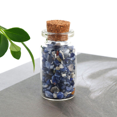 Natural Crystal Decoration Chips Mini Healing Ore Specimens Wishing Bottle Drifting Bottle Customizable packaging box set