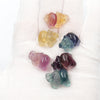 Mixed Animals Plants Bulk Natural Rainbow Fluorite Craft Crystal Carvings