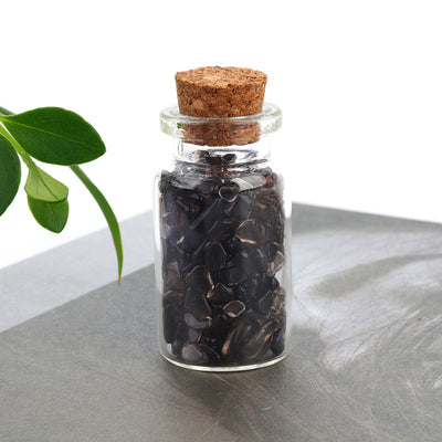 Natural Crystal Decoration Chips Mini Healing Ore Specimens Wishing Bottle Drifting Bottle Customizable packaging box set