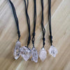 Necklace natural 7 Chakras W points pendants crystal pendant