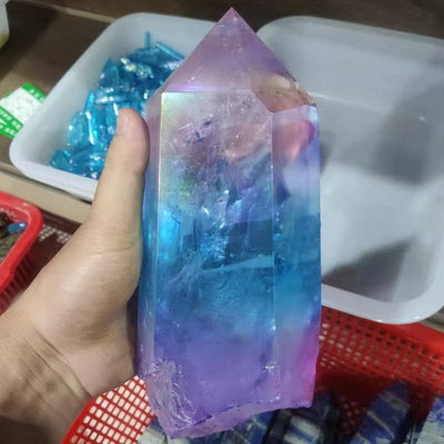 Wholesale Natural Crystals Point Rose Quartz Tower Amethyst Healing Crystal