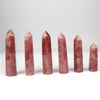 Wholesale Natural Crystals Point Rose Quartz Tower Amethyst Healing Crystal